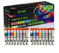 WZLAD CLI 65 Compatible for Canon Ink Cartridges (2Set) | CLI 65 Compatible for Canon Ink Cartridges with Chip PIXMA PRO-200 Printers