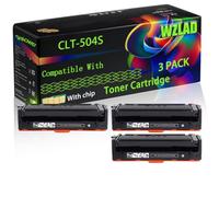 WZLAD CLT-504S CLT-K504S CLT-C504S CLT-Y504S CLT-M504S Compatible for (3BK) | CLT-504S CLT-K504S CLT-C504S CLT-Y504S CLT-M504S Compatible for Samsung Toner Cartridge with Chip Xpress SL-C1860FW