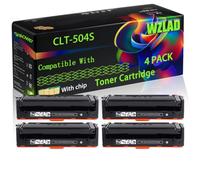 WZLAD CLT-504S CLT-K504S CLT-C504S CLT-Y504S CLT-M504S Compatible for (4BK) | CLT-504S CLT-K504S CLT-C504S CLT-Y504S CLT-M504S Compatible for Samsung Toner Cartridge with Chip Xpress SL-C1860FW