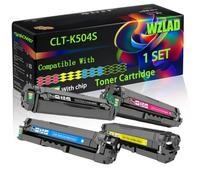 WZLAD CLT-K504S Compatible for Samsung Toner Cartridge (BCMY) | CLT-K504S Compatible for Samsung Toner Cartridge with Chip CLP415N CLX4195 C1810W C1860FW Printers