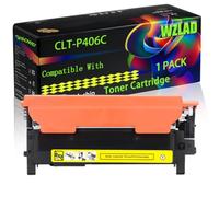 WZLAD CLT-P406C Compatible for Samsung Toner Cartridge (1Y) | CLT-P406C Compatible for Samsung Toner Cartridge with Chip Xpress C410W C460W CLP 360 365 CLX 3305 3300 CLX-3305 Printers