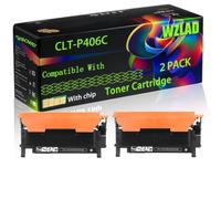 WZLAD CLT-P406C Compatible for Samsung Toner Cartridge (2BK) | CLT-P406C Compatible for Samsung Toner Cartridge with Chip Xpress C410W C460W CLP 360 365 CLX 3305 3300 CLX-3305 Printers