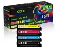 WZLAD CX431 Compatible for Lexmark Toner Cartridge (BCMY)