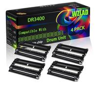 WZLAD DR3400 Compatible for Brother Drum Unit (4BK) | DR3400 Compatible for Brother Drum Unit with Chip MFC-L5750DW MFC-L6800DWT MFC-L6900DW DCP-L5500 Printers