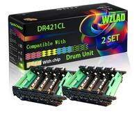 WZLAD DR421 ompatible for Brother Drum Unit (2Set) | DR421 ompatible for Brother Drum Unit with Chip DCP-L8410CDN DCP-L8410CDW HL-L8260CDW HL-L8360CDW Printers