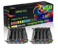 WZLAD DR421 ompatible for Brother Imaging Drum Unit (2Set) | DR421 ompatible for Brother Imaging Drum Unit with Chip HL-L9310CDWT HL-L9310CDWTT MFC-L8610CDW MFP Printers