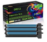 WZLAD DR512 Compatible for Konica Minolta Drum Unit with Chip Bizhub C 364 e C 454 C 454 e C 554 C 554 e C Printers (3 Pack Black)