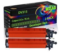 WZLAD DV315 Compatible for Konica Minolta Developer Unit with Chip Bizhub C 250 i C 251 i C 300 i C 301 i C 360 i C 361 Printers (2 Pack Black)