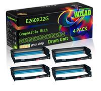 WZLAD E260X22G Compatible for Lexmark Drum Unit (4BK) | E260X22G Compatible for Lexmark Drum Unit with Chip E260 E260d E260dn E360 E360d E360dn E460 E460dn E460dw E462dtn X262