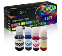 WZLAD GI51 Compatible for Canon Ink Cartridges (1Set) | GI51 Compatible for Canon Ink Cartridges with Chip Pixma G1520 G1530 G1560 G2520 G2560 G2570 G3520 G3560 G3590 G4570