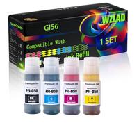 WZLAD GI56 Compatible for Canon Ink Refill (1Set) | GI56 Compatible for Canon Ink Refill with Chip MAXIFY GX3050 GX4050 GX5050 GX6050 GX7050 Printers