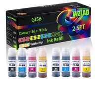 WZLAD GI56 Compatible for Canon Ink Refill (2Set) | GI56 Compatible for Canon Ink Refill with Chip MAXIFY GX3050 GX4050 GX5050 GX6050 GX7050 Printers