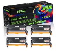 WZLAD H516C Compatible for Dell Toner Cartridges (4BK)