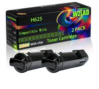 WZLAD H625 Compatible for Dell Toner Cartridge (2BK) | H625 Compatible for Dell Toner Cartridge with Chip H625 H825 S2825 H625cdw H825cdw S2825cdn Printers