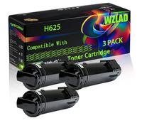 WZLAD H625 Compatible for Dell Toner Cartridge (3BK) | H625 Compatible for Dell Toner Cartridge with Chip H625 H825 S2825 H625cdw H825cdw S2825cdn Printers