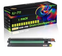 WZLAD IU-711 Compatible for Konica Minolta Drum+Developer Unit with Chip BizHub C654 C754 C654e Printers (1 Pack Yellow)