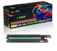 WZLAD IU-711 Compatible for Konica Minolta Drum+Developer Unit with Chip BizHub C654 C754 C654e Printers (1 Pack Magenta)