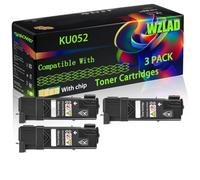 WZLAD KU052 Compatible for Dell Toner Cartridges (3BK) | KU052 Compatible for Dell Toner Cartridges with Chip 1320 1320dn 1320C 1320CN Printers