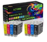 WZLAD LC1000 Compatible for Brother Ink Cartridges (2Set) | LC1000 Compatible for Brother Ink Cartridges with Chip Intellifax 2480 MFC-240C MFC-465CN MFC-5860CN MFC-680CN MFC-885CW
