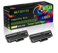 WZLAD MLT-D111S Compatible for Samsung Toner Cartridge (2BK) | MLT-D111S Compatible for Samsung Toner Cartridge with Chip press M2026W M2026 M2070W M2070 SL-M2026 SL-M2070 Printers