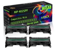 WZLAD MP 402SPF Compatible for Ricoh Drum Unit with Chip MP 402SPF SP 3600DN SP 3600SF SP 3610SF SP 3710SF SP 4510DN SP Printers (4 Pack Black)