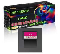 WZLAD MP C6502SP Compatible for Ricoh Toner Cartridge with Chip MP C6502SP MP C6503SP MP C8002SP MP Printers (1 Pack Magenta)