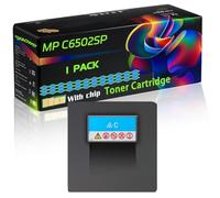 WZLAD MP C6502SP Compatible for Ricoh Toner Cartridge with Chip MP C6502SP MP C6503SP MP C8002SP MP Printers (1 Pack Cyan)