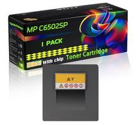 WZLAD MP C6502SP Compatible for Ricoh Toner Cartridge with Chip MP C6502SP MP C6503SP MP C8002SP MP Printers (1 Pack Yellow)