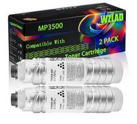 WZLAD MP3500 Compatible for Ricoh Toner Cartridge with Chip Aficio MP4500 MP5000B MP5002AD Printers (2-Pack Black)