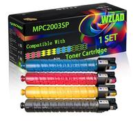 WZLAD MPC2003SP Compatible for Ricoh Toner Cartridge with Chip MP C2004ASP C2004SP C2504ASP C2504SP Aficio MPC2003SP MPC2003ZSP MPC2503SP Printers (4-Pack BK/C/M/Y)