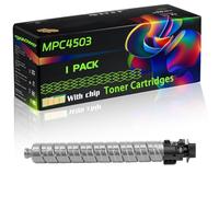 WZLAD MPC4503 Compatible for Ricoh Toner Cartridges with Chip MP C4503ASP MP C5503ASP MP C6003SP MP C4503SP MP Printers (1 Pack Black)