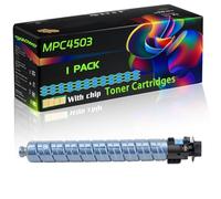WZLAD MPC4503 Compatible for Ricoh Toner Cartridges with Chip MP C6003ZSP MP C4503ZASP MP C5503ZASP MP C4503ZSP MP Printers (1 Pack Cyan)