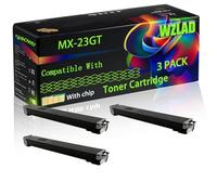 WZLAD MX-23GT Compatible for Sharp Toner Cartridge with Chip MX 1810U 2010U 2310F 2311FN 2314FN Printers (3 Pack Black)