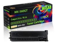 WZLAD MX-560GT Compatible for Sharp Toner Cartridge with Chip MX-M465N MX-M564FN MX-M564N MX-M565FN MX-M565N Printers (1 Pack Black)