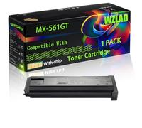 WZLAD MX-561GT Compatible for Sharp Toner Cartridge with Chip MX-M65N MX-M364N MX-M365FN MX-M565N Printers (1 Pack Black)