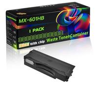 WZLAD MX-601HB Compatible for Sharp Waste Toner Container with Chip MX-2651 MX-3051S MX-3061 MX-3071 MX-3551 MX-3561 Printers (1 Pack Black)