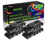 WZLAD MX3050 Compatible for Sharp Waste Toner Bottle (4BK) | MX3050 Compatible for Sharp Waste Toner Bottle with Chip MX-3050 MX-3000 MX-2651 MX-2630N Printers