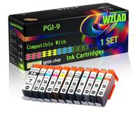WZLAD PGI-9 Compatible for Canon Ink Cartridges (1Set) | PGI-9 Compatible for Canon Ink Cartridges with Chip PIXMA Pro-9500 9500 Mark II Printers
