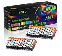 WZLAD PGI-9 Compatible for Canon Ink Cartridges (2Set) | PGI-9 Compatible for Canon Ink Cartridges with Chip PIXMA Pro-9500 9500 Mark II Printers
