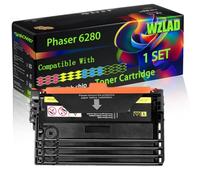 WZLAD Phaser 6280 Compatible for Xerox Toner Cartridge (BCMY)