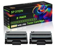 WZLAD SP 311DN Compatible for Ricoh Toner Cartridge with Chip SP 311DN SP 311DNw SP 311SFN SP 311SFNw SP 325DNw SP 325SFNw SP (2-Pack Black)
