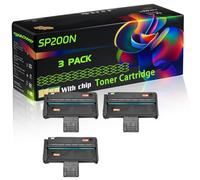 WZLAD SP200N Compatible for Ricoh Toner Cartridge with Chip SP204SN SP211 SP211SF SP211SU SP213SFNw SP213SFw SP213SUw Printers (3 Pack Black)