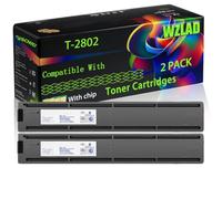 WZLAD T-2802 Compatible for Toshiba Toner Cartridges with Chip E-Studio 2802 A 2802 AF 2802 AM 2802 Printers (2-Pack Black)