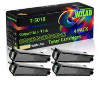 WZLAD T-5018 Compatible for Toshiba Toner Cartridges with Chip E-Studio 2018 A 2518 A 3018 A 3518 A 4518 A 5018 Printers (4 Pack Black)