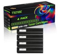 WZLAD T5018E T-5018E Compatible for Toshiba Toner Cartridges with Chip e-Studio 2518A 3518A 5018A 3018A Printers (4 Pack Black)