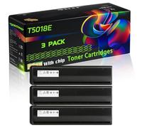 WZLAD T5018E T-5018E Compatible for Toshiba Toner Cartridges with Chip e-Studio 2518A 3518A 5018A 3018A Printers (3 Pack Black)