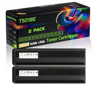 WZLAD T5018E T-5018E Compatible for Toshiba Toner Cartridges with Chip e-Studio 2518A 3518A 5018A 3018A Printers (2-Pack Black)