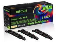 WZLAD TBFC505 Compatible for Toshiba Waste Toner Bottle with Chip e-Studio 2505AC 2515AC 2555C 3005A 3015AC 3055C 3505AC 3508A 3515AC Printers (3 Pack Black)