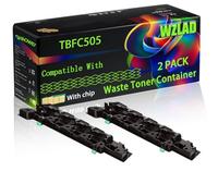 WZLAD TBFC505 Compatible for Toshiba Waste Toner Container with Chip E-Studio 2515AC 2505AC 3005AC 3015AC 3505AC Printers (2-Pack Black)