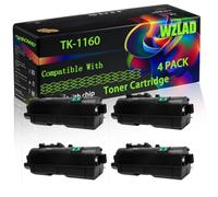 WZLAD TK-1160 Compatible for Kyocera Toner Cartridge (4BK) | TK-1160 Compatible for Kyocera Toner Cartridge with Chip ECOSYS P2040dn P2040dw Printers